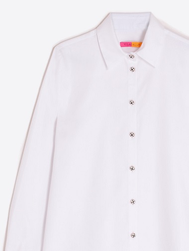 VILAGALLO 31566 BLK/WHT BUTTON SHIRT